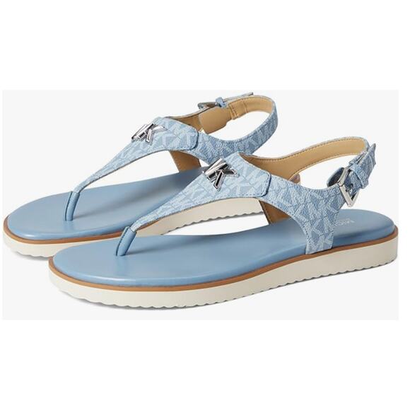Michael Kors Jilly Flat Sandal Chambray 7 M
